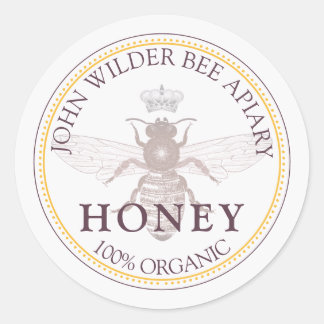 Honig Label Beekeeper Apiary Runder Aufkleber