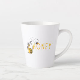 Honig-Latte-Tasse Milchtasse