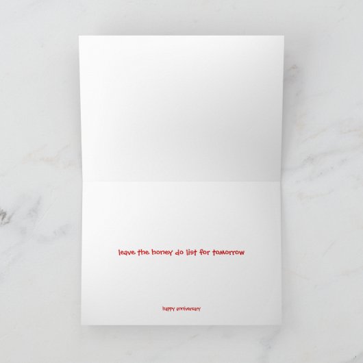 Honig listet auf karte (Innenseite)