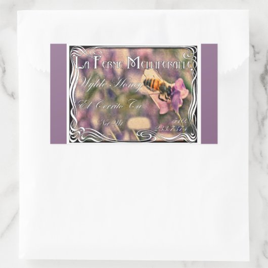 Honig - Logo-Aufkleber Rechteckiger Aufkleber (Tasche)