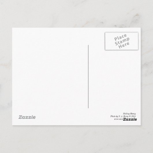 Honig machen postkarte (Rückseite)