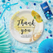 Honig mit Blume und Biene-Mama als Baby-Dusche Pappteller (Party)