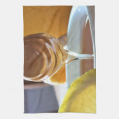 Honig mit Lemon Küchentuch trinken (Vertikal)