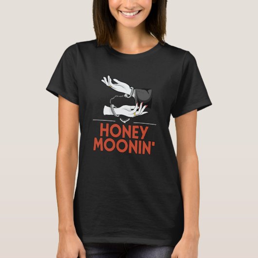 Honig Mond Honig Hochzeit Neuvermählte Braut T-Shirt (Vorderseite)