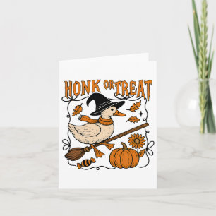Honig oder Leckerei Halloween Gänse Niedlich Gänse Karte
