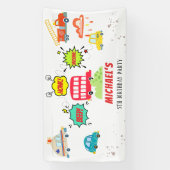 Honig piep in glücklichen Fahrzeugen Junge Geburts Banner (Vertikal)