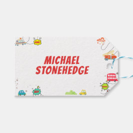 Honig piep in glücklichen Fahrzeugen Junge Geburts Geschenkanhänger