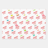 Honig piep in glücklichen Fahrzeugen Junge Geburts Geschenkpapier Set (Vorderseite 3)