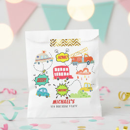 Honig piep in glücklichen Fahrzeugen Junge Geburts Geschenktütchen