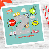 Honig Pieptoto Fahrzeuge Junge Geburtstag Serviette