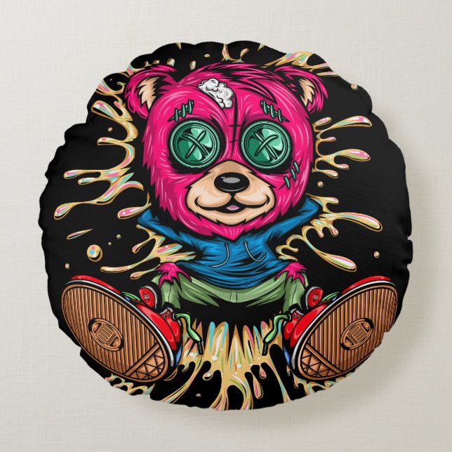 Honig Rundes Kissen (Vorderseite)