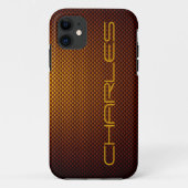 Honig-Russ-Faser gemustert Case-Mate iPhone Hülle (Rückseite)