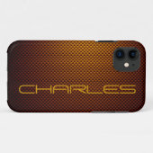 Honig-Russ-Faser gemustert Case-Mate iPhone Hülle (Rückseite (Horizontal))