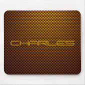 Honig-Russ-Faser gemustert Mousepad (Vorne)