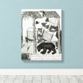 Honig sammeln leinwanddruck (Insitu (Holzboden))