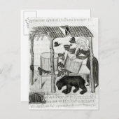 Honig sammeln postkarte (Vorne/Hinten)