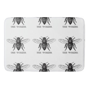 Honig Schwarze Hummel Arbeiterbiene Badematte