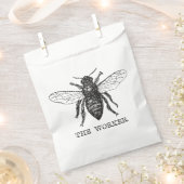 Honig Schwarze Hummel Arbeiterbiene Geschenktütchen (Ausgeschnitten)