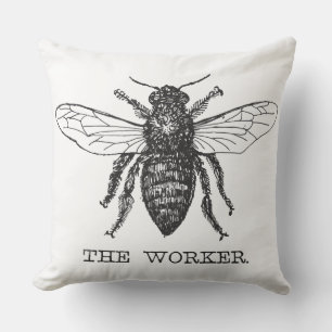 Honig Schwarze Hummel Arbeiterbiene Kissen