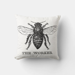 Honig Schwarze Hummel Arbeiterbiene Kissen