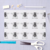 Honig Schwarze Hummel Arbeiterbiene Seidenpapier (Handwerk)