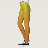 Honig Senf Gelb Gradient Strip Ombre Leggings (Links)