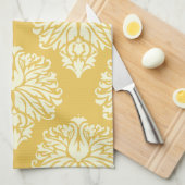 Honig-südlicher Hütten-Damast Geschirrtuch (Viertel Falte)