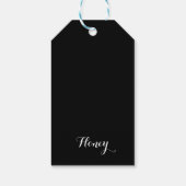 Honig Thema mit positiven Worten Geschenkanhänger (Rückseite)