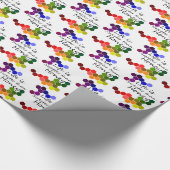 Honig Thema mit positiven Worten Geschenkpapier (Ecke)