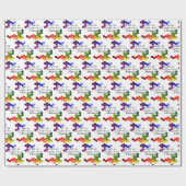Honig Thema mit positiven Worten Geschenkpapier (Flach)
