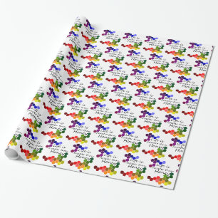 Honig Thema mit positiven Worten Geschenkpapier
