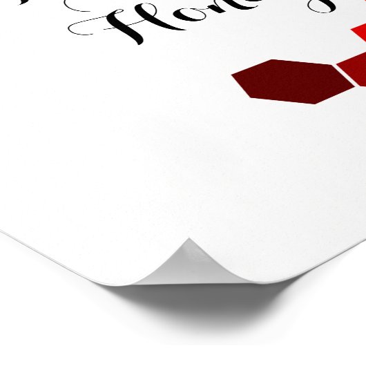 Honig Thema mit positiven Worten Poster (Ecke)