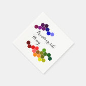 Honig Thema mit positiven Worten Serviette (Ecke)