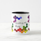 Honig-Thema mit positiven Wörtern Tasse (Zentrum)
