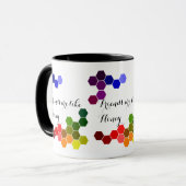 Honig-Thema mit positiven Wörtern Tasse (Vorderseite Links)