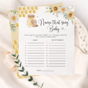 Honig trägt den Namen dieses Liedes Baby Dusche Sp