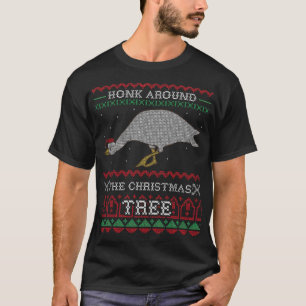 Honig Ugly Christmas Sweater Honk Gänshunde Band T-Shirt