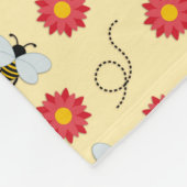 Honig und Blume Fleecedecke (Ecke)