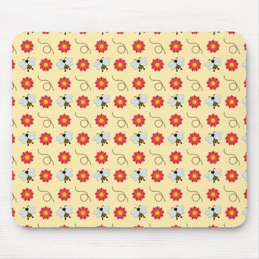 Honig und Blume Mousepad (Vorne)