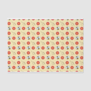 Honig und Blume Seidenpapier