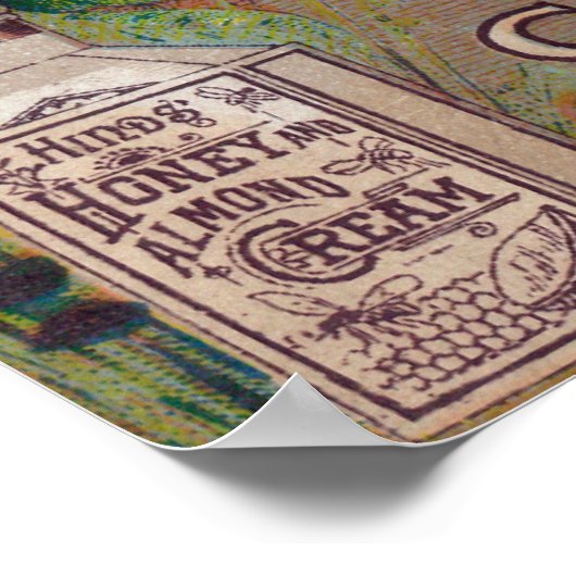 Honig und Mandelcreme Poster (Ecke)