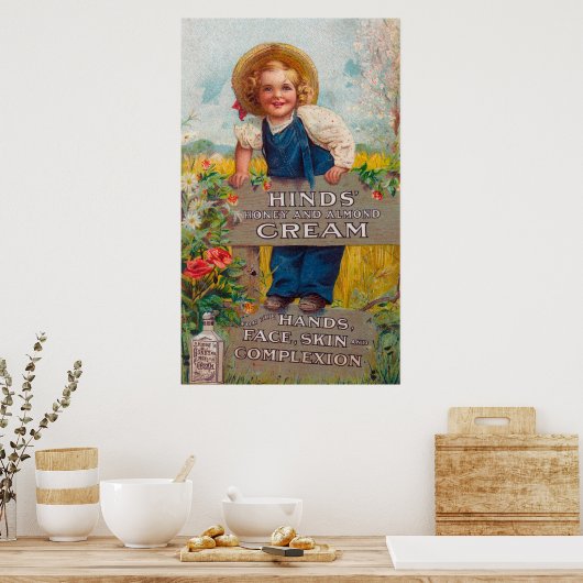 Honig und Mandelcreme Poster (Küche)