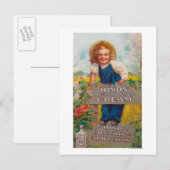 Honig und Mandelcreme Postkarte (Vorne/Hinten)