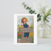 Honig und Mandelcreme Postkarte (Stehend Vorderseite)
