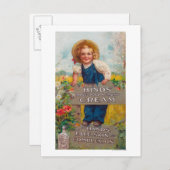 Honig und Mandelcreme Postkarte (Vorne/Hinten)