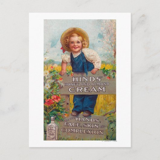 Honig und Mandelcreme Postkarte (Vorderseite)