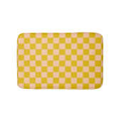 Honig und Peach Checkerboard Badematte (Vorderseite)