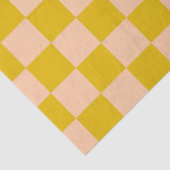 Honig und Peach Checkerboard Seidenpapier (Detail)
