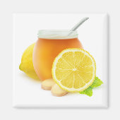 Honig und Zitrone Magnet (Vorne)