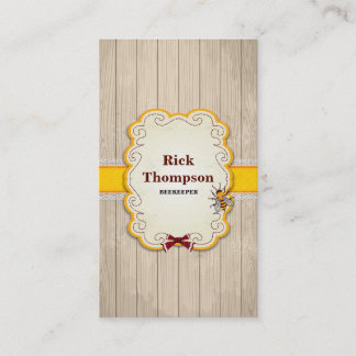 Honig-Verkäufer-/Imker-Bienen-Bauernhof-Bauer Visitenkarte